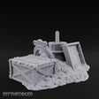 Straw-Spilled Wicker-Woven Pig Pen Crate Scene Miniature for Dungeons and Dragons, Pathfinder or other TTRPGs