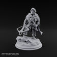 Small Game Hunter Halfling Ranger with Crossbow and Sword on Rocky Base