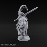 Shouldering Steel Ogre Zweihander Miniature for Dungeons and Dragons, Pathfinder or other TTRPGs