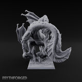 Boil Ridden Plague Dragon Miniature for Dungeons and Dragons, Pathfinder or other TTRPGs
