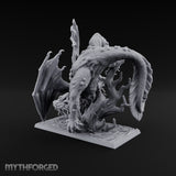 Boil Ridden Plague Dragon Miniature for Dungeons and Dragons, Pathfinder or other TTRPGs