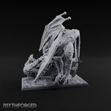 Boil Ridden Plague Dragon Miniature for Dungeons and Dragons, Pathfinder or other TTRPGs