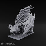 Boil Ridden Plague Dragon Miniature for Dungeons and Dragons, Pathfinder or other TTRPGs