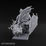 Boil Ridden Plague Dragon Miniature for Dungeons and Dragons, Pathfinder or other TTRPGs