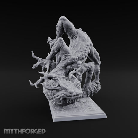 Boil Ridden Plague Dragon Miniature for Dungeons and Dragons, Pathfinder or other TTRPGs