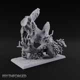 Boil Ridden Plague Dragon Miniature for Dungeons and Dragons, Pathfinder or other TTRPGs