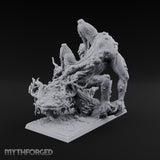 Boil Ridden Plague Dragon Miniature for Dungeons and Dragons, Pathfinder or other TTRPGs