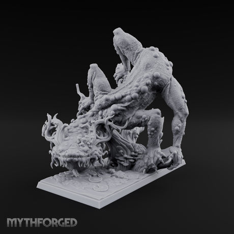 Boil Ridden Plague Dragon Miniature for Dungeons and Dragons, Pathfinder or other TTRPGs