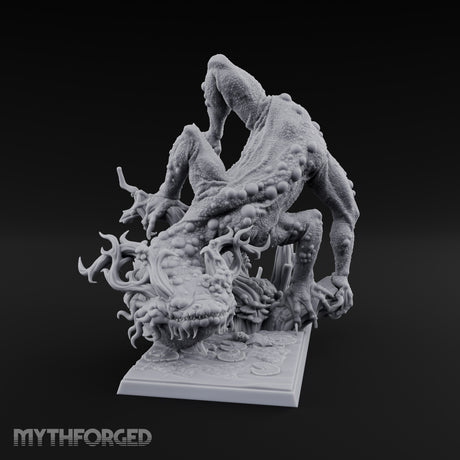 Boil Ridden Plague Dragon Miniature for Dungeons and Dragons, Pathfinder or other TTRPGs