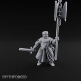Sword And Relic Bearing Human Cleric Miniature for Dungeons and Dragons, Pathfinder or other TTRPGs