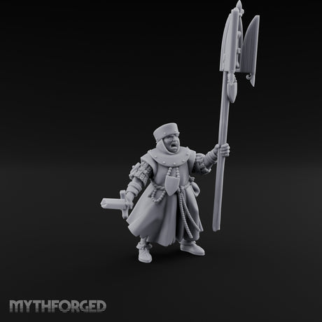 Sword And Relic Bearing Human Cleric Miniature for Dungeons and Dragons, Pathfinder or other TTRPGs