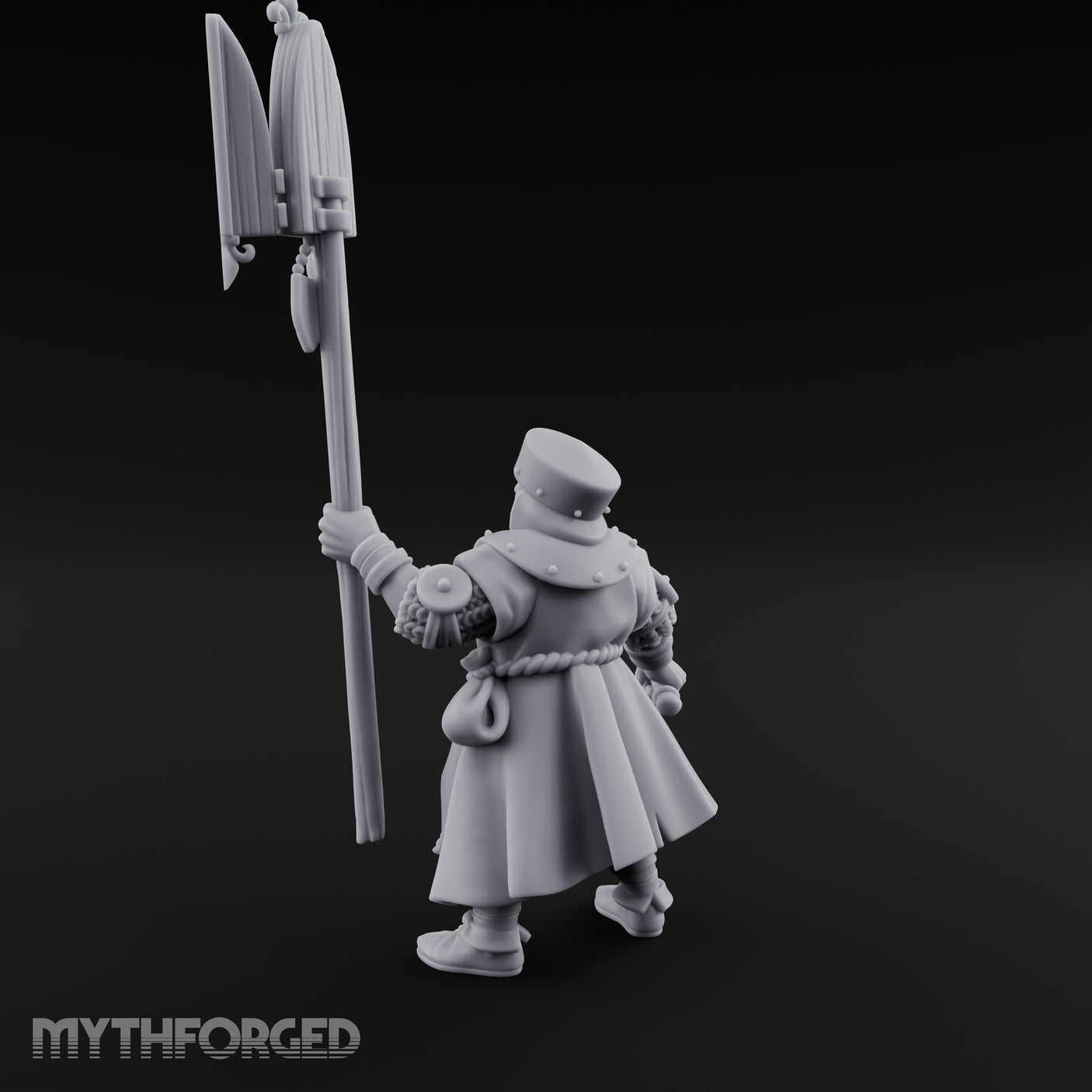 Sword And Relic Bearing Human Cleric Miniature for Dungeons and Dragons, Pathfinder or other TTRPGs