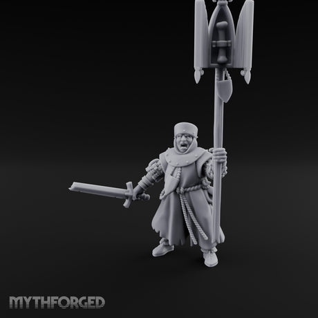 Sword And Relic Bearing Human Cleric Miniature for Dungeons and Dragons, Pathfinder or other TTRPGs