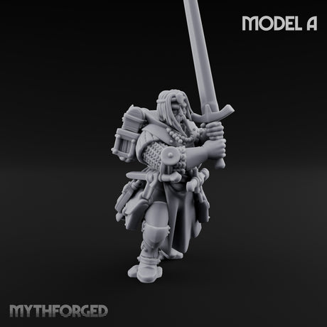 Sword Bearing Pilgrim Human Questing Knight A Miniature for Dungeons and Dragons, Pathfinder or other TTRPGs