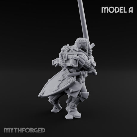 Sword Bearing Pilgrim Human Questing Knight A Miniature for Dungeons and Dragons, Pathfinder or other TTRPGs