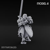 Sword Bearing Pilgrim Human Questing Knight A Miniature for Dungeons and Dragons, Pathfinder or other TTRPGs