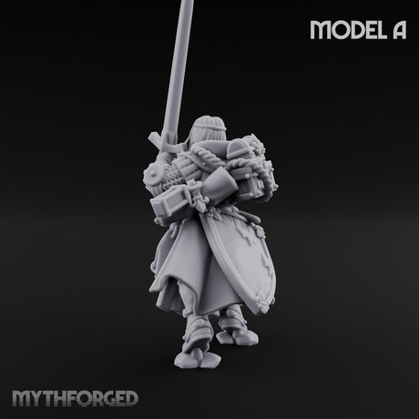 Sword Bearing Pilgrim Human Questing Knight A Miniature for Dungeons and Dragons, Pathfinder or other TTRPGs
