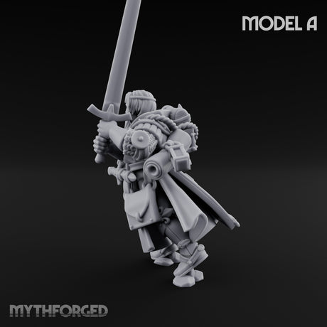 Sword Bearing Pilgrim Human Questing Knight A Miniature for Dungeons and Dragons, Pathfinder or other TTRPGs