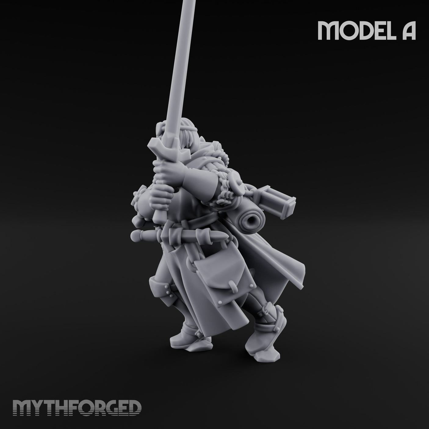 Sword Bearing Pilgrim Human Questing Knight A Miniature for Dungeons and Dragons, Pathfinder or other TTRPGs