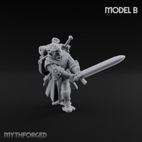 Sword Bearing Pilgrim Human Questing Knight B Miniature for Dungeons and Dragons, Pathfinder or other TTRPGs