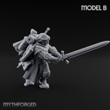 Sword Bearing Pilgrim Human Questing Knight B Miniature for Dungeons and Dragons, Pathfinder or other TTRPGs