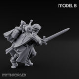 Sword Bearing Pilgrim Human Questing Knight B Miniature for Dungeons and Dragons, Pathfinder or other TTRPGs