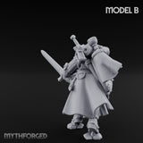 Sword Bearing Pilgrim Human Questing Knight B Miniature for Dungeons and Dragons, Pathfinder or other TTRPGs