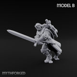 Sword Bearing Pilgrim Human Questing Knight B Miniature for Dungeons and Dragons, Pathfinder or other TTRPGs