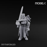 Sword Bearing Pilgrim Human Questing Knight C Miniature for Dungeons and Dragons, Pathfinder or other TTRPGs