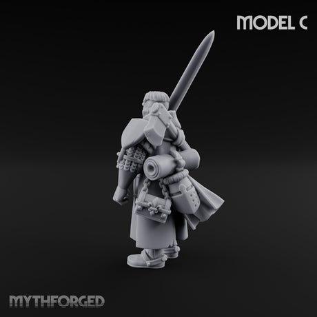 Sword Bearing Pilgrim Human Questing Knight C Miniature for Dungeons and Dragons, Pathfinder or other TTRPGs
