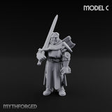 Sword Bearing Pilgrim Human Questing Knight C Miniature for Dungeons and Dragons, Pathfinder or other TTRPGs