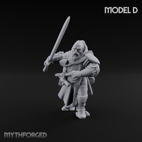 Sword Bearing Pilgrim Human Questing Knight D Miniature for Dungeons and Dragons, Pathfinder or other TTRPGs