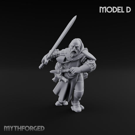 Sword Bearing Pilgrim Human Questing Knight D Miniature for Dungeons and Dragons, Pathfinder or other TTRPGs