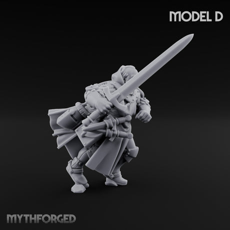 Sword Bearing Pilgrim Human Questing Knight D Miniature for Dungeons and Dragons, Pathfinder or other TTRPGs