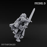 Sword Bearing Pilgrim Human Questing Knight D Miniature for Dungeons and Dragons, Pathfinder or other TTRPGs