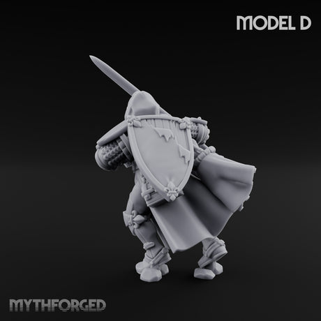 Sword Bearing Pilgrim Human Questing Knight D Miniature for Dungeons and Dragons, Pathfinder or other TTRPGs