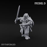 Sword Bearing Pilgrim Human Questing Knight D Miniature for Dungeons and Dragons, Pathfinder or other TTRPGs