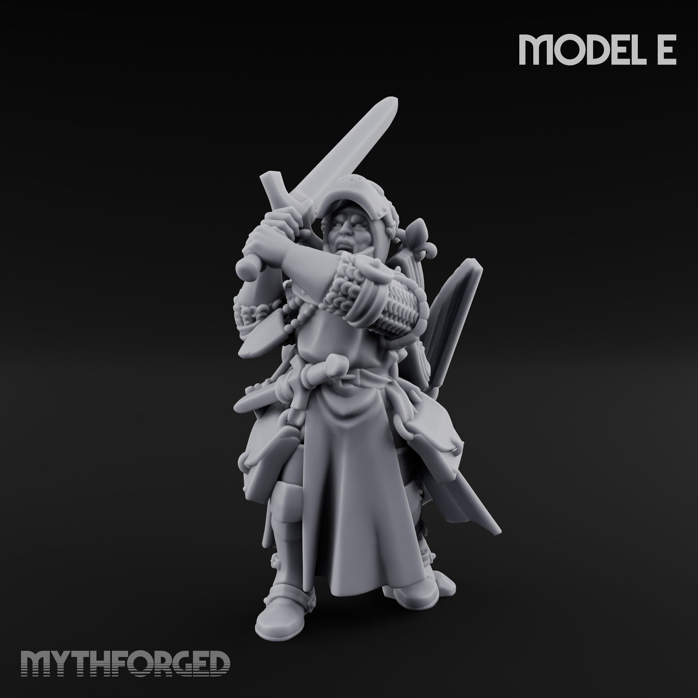 Sword Bearing Pilgrim Human Questing Knight E Miniature for Dungeons and Dragons, Pathfinder or other TTRPGs