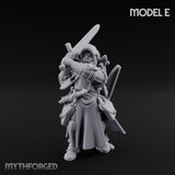Sword Bearing Pilgrim Human Questing Knight E Miniature for Dungeons and Dragons, Pathfinder or other TTRPGs