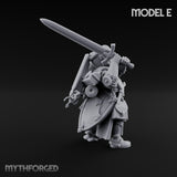 Sword Bearing Pilgrim Human Questing Knight E Miniature for Dungeons and Dragons, Pathfinder or other TTRPGs