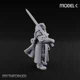 Sword Bearing Pilgrim Human Questing Knights Miniature for Dungeons and Dragons, Pathfinder or other TTRPGs
