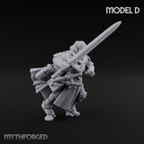 Sword Bearing Pilgrim Human Questing Knights Miniature for Dungeons and Dragons, Pathfinder or other TTRPGs