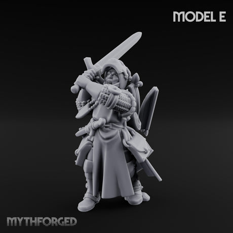Sword Bearing Pilgrim Human Questing Knights Miniature for Dungeons and Dragons, Pathfinder or other TTRPGs