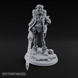 Sword Dragging Gas Masked Human Survivor Miniature for Dungeons and Dragons, Pathfinder or other TTRPGs