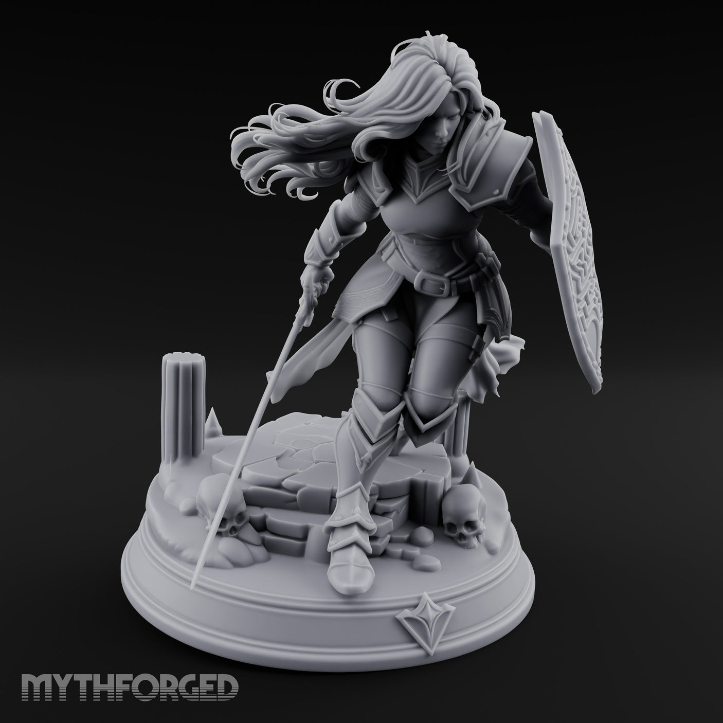 Sword Dragging Shield Raised Human Paladin gallery 1