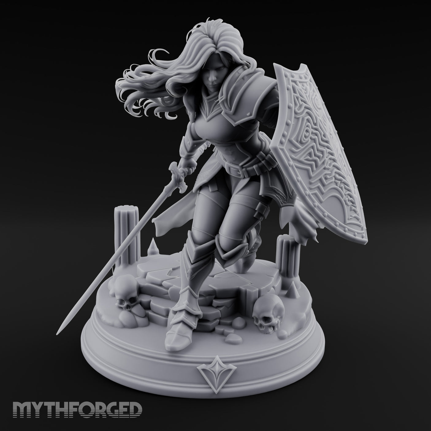 Sword Dragging Shield Raised Human Paladin gallery 17