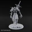 Sword Impaled Striding Skeleton Knight Miniature for Dungeons and Dragons, Pathfinder or other TTRPGs