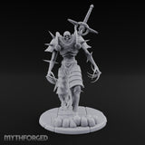 Sword Impaled Striding Skeleton Knight Miniature for Dungeons and Dragons, Pathfinder or other TTRPGs