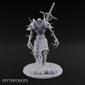 Sword Impaled Striding Skeleton Knight Miniature for Dungeons and Dragons, Pathfinder or other TTRPGs