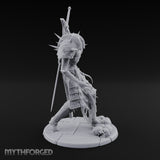 Sword Impaled Striding Skeleton Knight Miniature for Dungeons and Dragons, Pathfinder or other TTRPGs